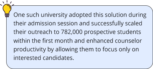 Scale target and learner outreach in alimited time