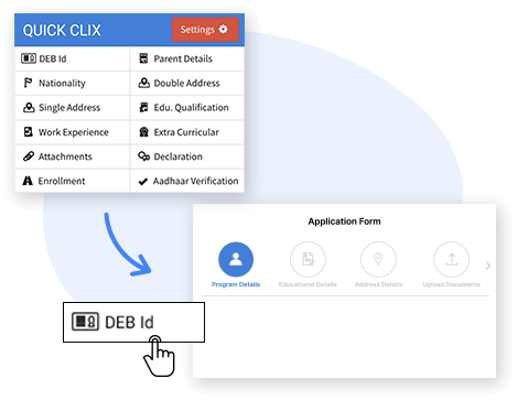 Customizable application forms