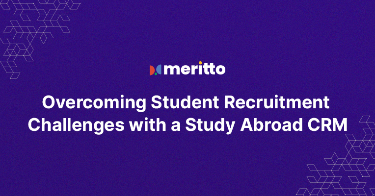 A Study Abroad CRM dashboard showing centralized student data, lead verification, and automated marketing campaigns to help education agencies overcome recruitment challenges.