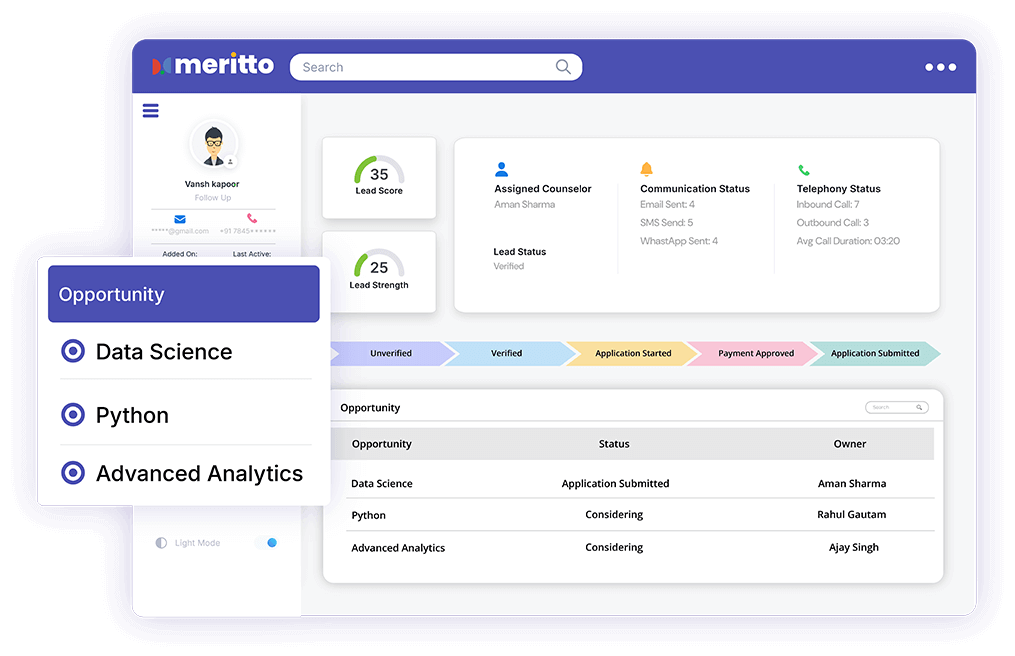 Effortlessly capture and manage multiple interests of students