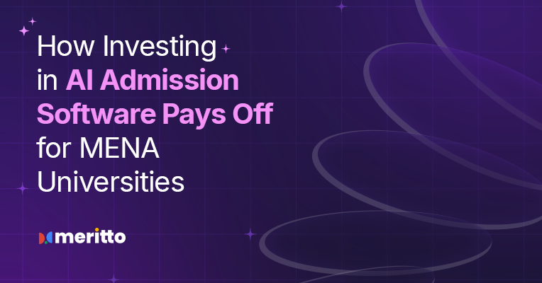 A university admissions dashboard powered by AI showcasing predictive analytics, personalized engagement, and automated workflows.