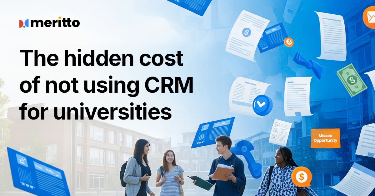A university admissions team using AI-powered CRM to streamline student recruitment and engagement.