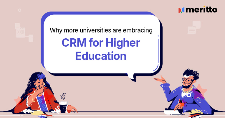 University admissions team using Meritto’s CRM dashboard to streamline student enrollment processes.