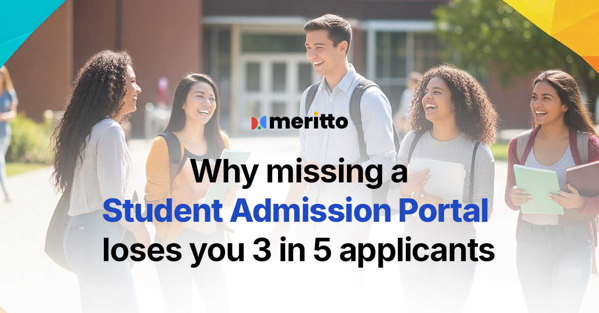 AI Admission Management System dashboard showing unified student application, communication, and payment tracking.