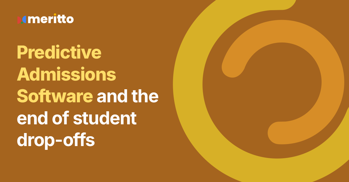 Predictive admissions software dashboard showcasing student engagement insights and counselor alerts.