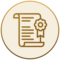 Accreditation and continuous data discipline icon