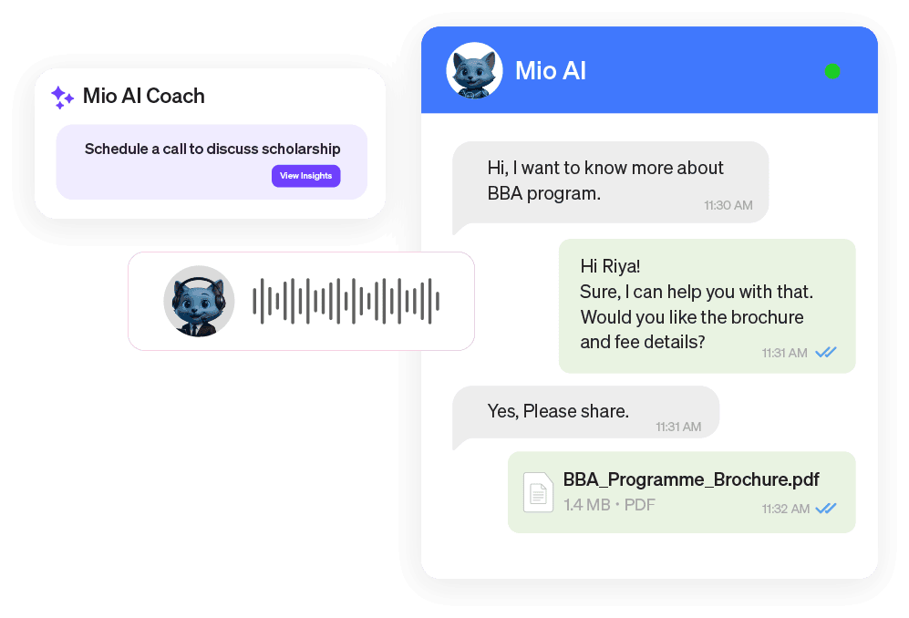 Mio AI embedded across engagement, productivity, and decisions