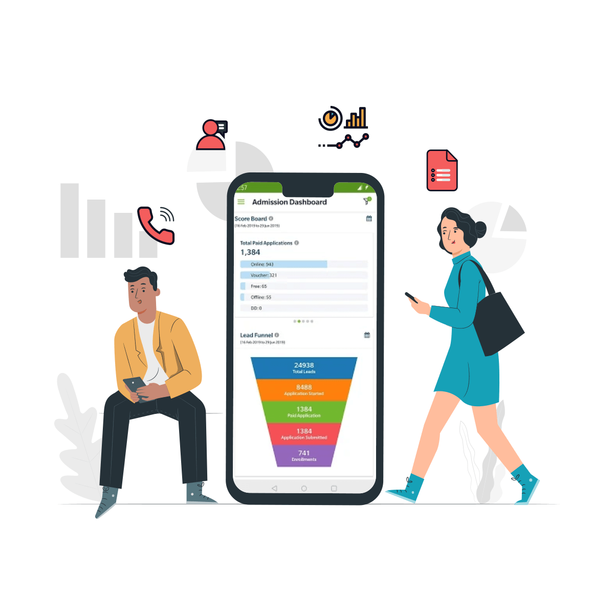 mobile app dashboard